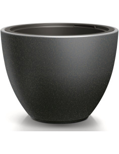 Doniczka okrągła z wkładem Hera 30cm - antracytowa