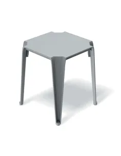 Stolik kawowy Lumiere  396x396x465 kolor jasny szary