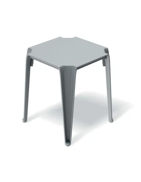 Stolik kawowy Lumiere  396x396x465 kolor jasny szary