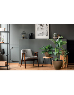 Doniczka okrągła z wkładem Hera 30cm - antracytowa 2