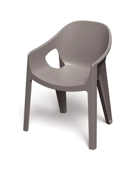 Krzesło Imperator z podłokietnikami 650x560x825 kolor ziemisty earthy toupe