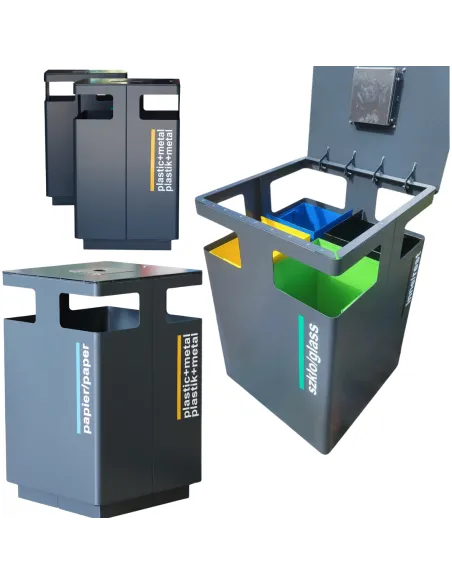 Kosz do segregacji kwadrat 600x600 ORION NEW