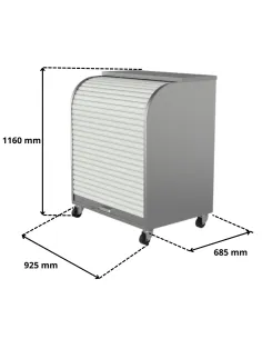 Szafka z roletą zewnętrzna na stacje benzynowe 2