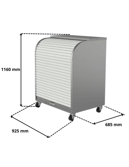Szafka z roletą zewnętrzna na stacje benzynowe
