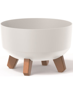 Doniczka z nóżkami Gracja 28,5cm - biała