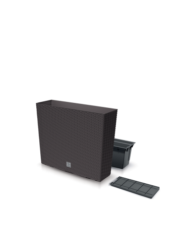 Donica wysoka skrzynka na kwiaty Ratio 58 cm - ciemny brąz