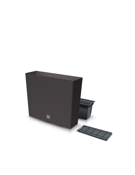 Donica wysoka skrzynka na kwiaty Ratio 58 cm - ciemny brąz