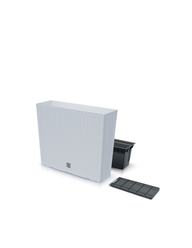 Donica wysoka skrzynka na kwiaty Ratio 58 cm - biała