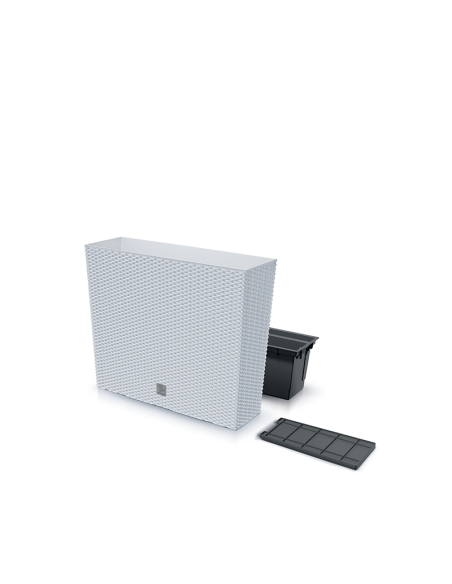 Donica wysoka skrzynka na kwiaty Ratio 58 cm - biała