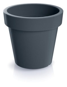 Duża okrągła donica 60 cm 55L - antracytowa