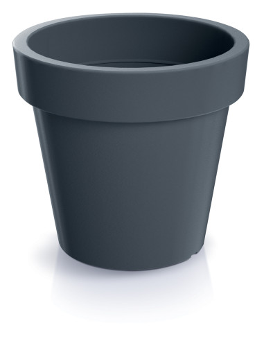 Duża okrągła donica 60 cm 55L - antracytowa