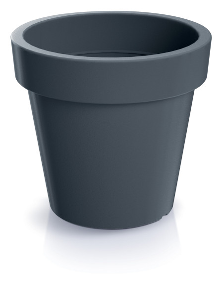 Duża okrągła donica 60 cm 55L - antracytowa