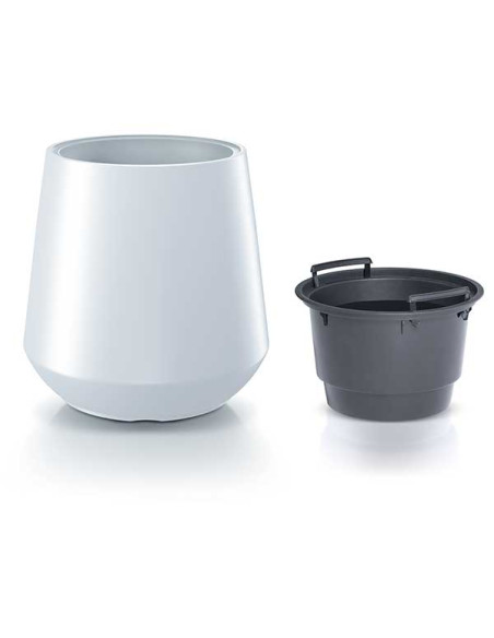 Doniczka z wkładem Hera 44 cm - biała