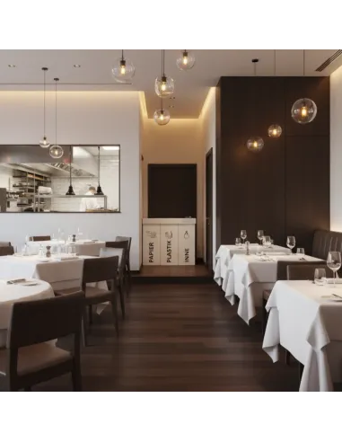 Kosz do segregacji DENEB 5x70L z pokrywą – modułowy