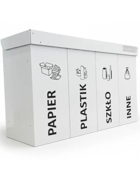 Kosz do segregacji DENEB 3x70L z pokrywą – modułowy