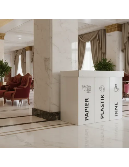 Kosz do segregacji DENEB 5x50L z pokrywą – modułowy