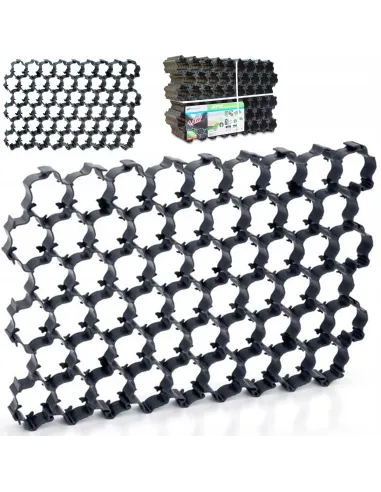 Kratka parkingowa czarna zestaw 5 sztuk 60x40cm 1,2 m2