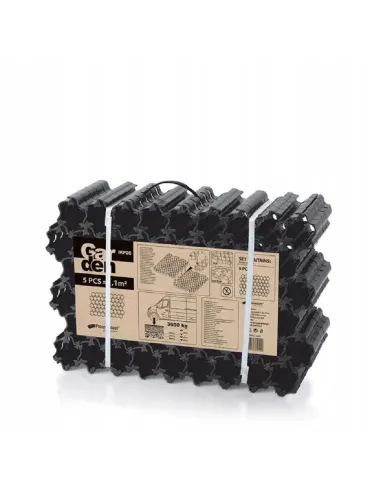 Kratka parkingowa czarna zestaw 5 sztuk 60x40cm 1,2 m2