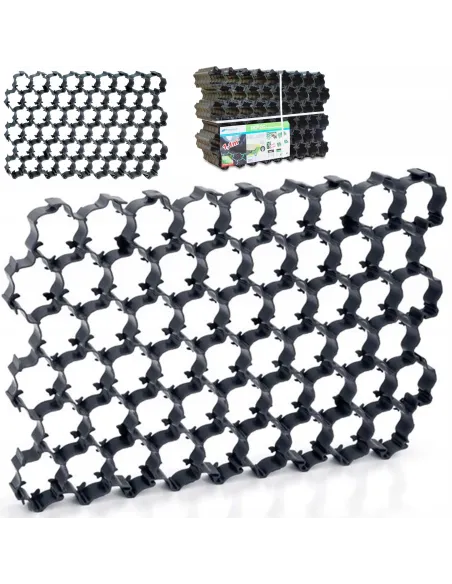 Kratka parkingowa czarna 44m2 PALETA płytka 60x40cm