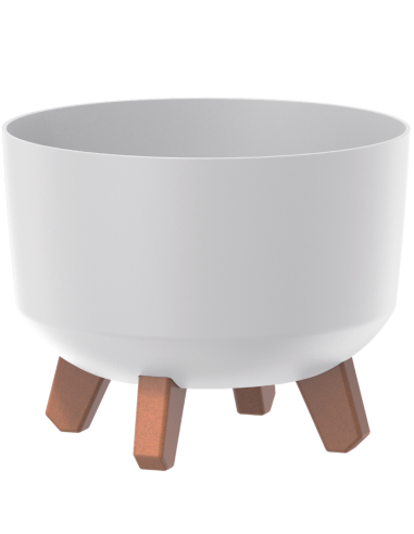 Doniczka z nóżkami Gracja 29 cm - biała
