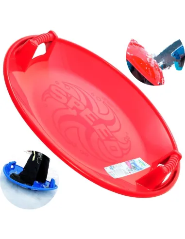 ŚLIZGACZ SANKI KOŁO NA ŚNIEG DUŻE CZERWONE