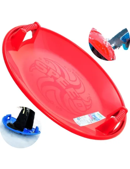 ŚLIZGACZ SANKI KOŁO NA ŚNIEG DUŻE CZERWONE