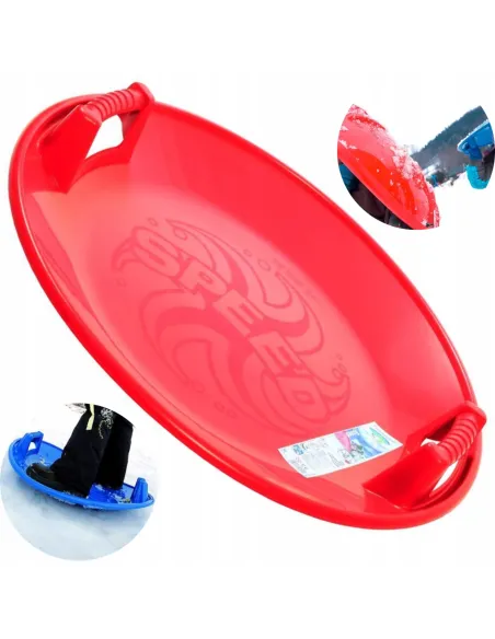 ŚLIZGACZ SANKI KOŁO NA ŚNIEG DUŻE CZERWONE