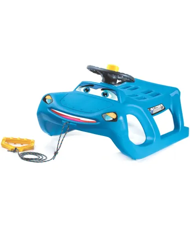 Sanki ZIGI ZET z kierownicą niebieski | Ślizgacz dla dzieci 3+