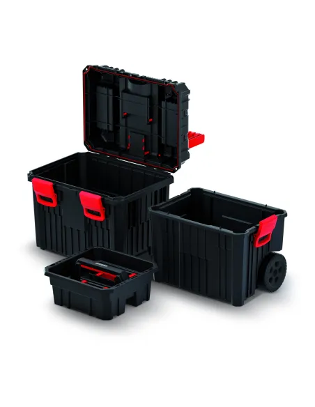 Modułowa skrzynka narzędziowa na kółkach 3w1