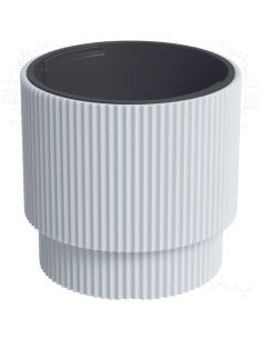 Doniczka z wkładem Molly 30 cm - biała