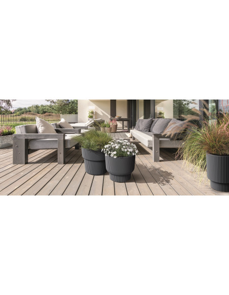 Doniczka z wkładem Molly 30 cm - biała