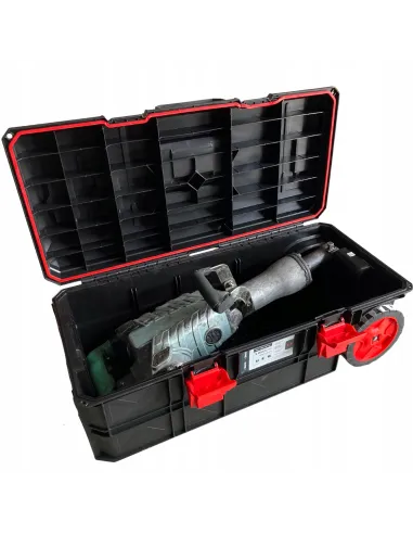 WYTRZYMAŁA SKRZYNIA NARZĘDZIOWA NA KOŁACH 80x40 cm