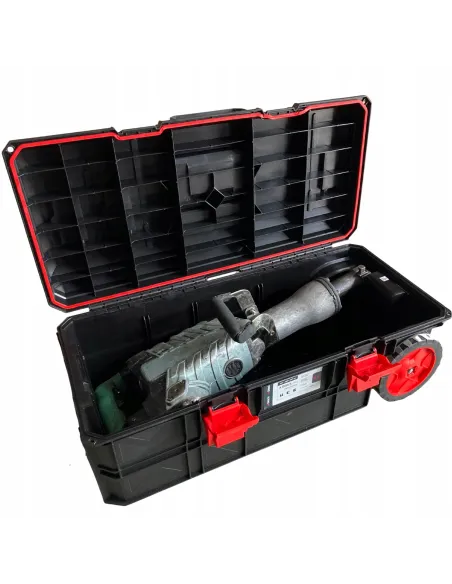 WYTRZYMAŁA SKRZYNIA NARZĘDZIOWA NA KOŁACH 80x40 cm