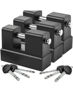 Zestaw 3 kłódek na jeden klucz Kabro C5 system kłódek