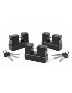 Zestaw 3 kłódek na jeden klucz Kabro C5 system kłódek 2