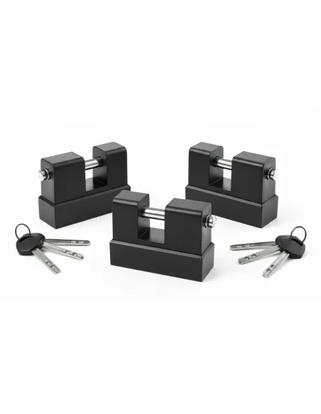 Zestaw 3 kłódek na jeden klucz Kabro C5 system kłódek
