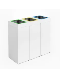 Kosz do segregacji DENEB 3x70L z pokrywą – modułowy 2