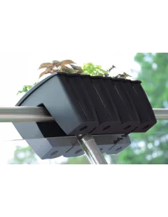 Doniczka skrzynka balkonowa na balustradę antracyt 2