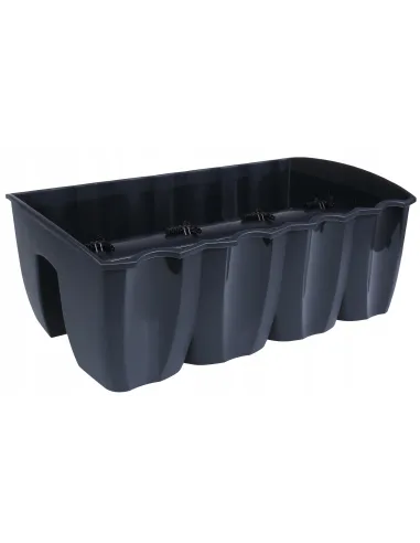 Doniczka skrzynka balkonowa na balustradę antracyt