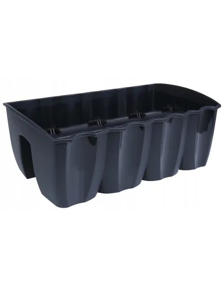 Doniczka skrzynka balkonowa na balustradę antracyt