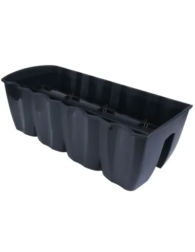 Doniczka skrzynka balkonowa na balustradę antracyt