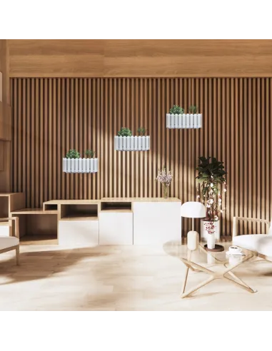 Doniczka skrzynka balkonowa na balustradę biała