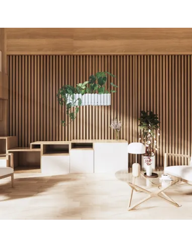 Doniczka skrzynka balkonowa na balustradę biała