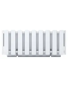 Doniczka skrzynka balkonowa na balustradę biała