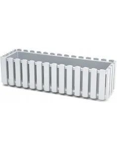 Doniczka skrzynka balkonowa na balustradę biała 2