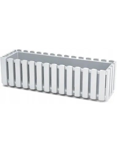 Doniczka skrzynka balkonowa na balustradę biała