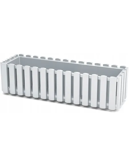 Doniczka skrzynka balkonowa na balustradę biała