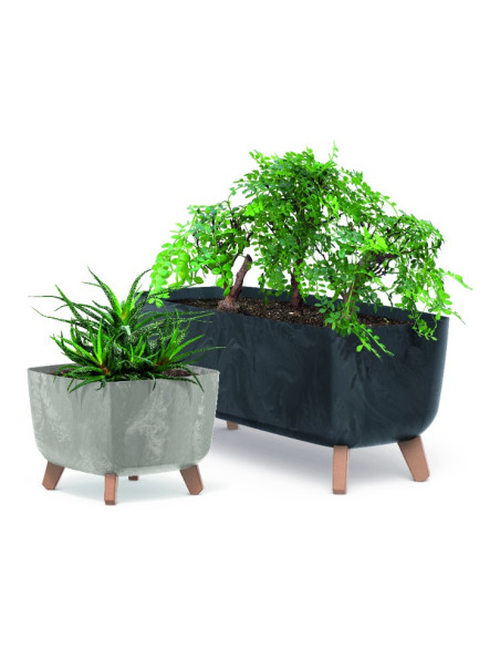 Doniczka z nóżkami Gracja 39 cm - antracyt