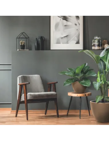 Donica duża 57 cm mrozoodporna okrągła antracyt taras balkon