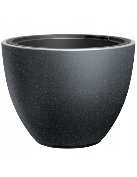 Donica duża 57 cm mrozoodporna okrągła antracyt taras balkon